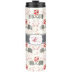 Elephants in Love Stainless Steel Skinny Tumbler - 20 oz (Personalized)