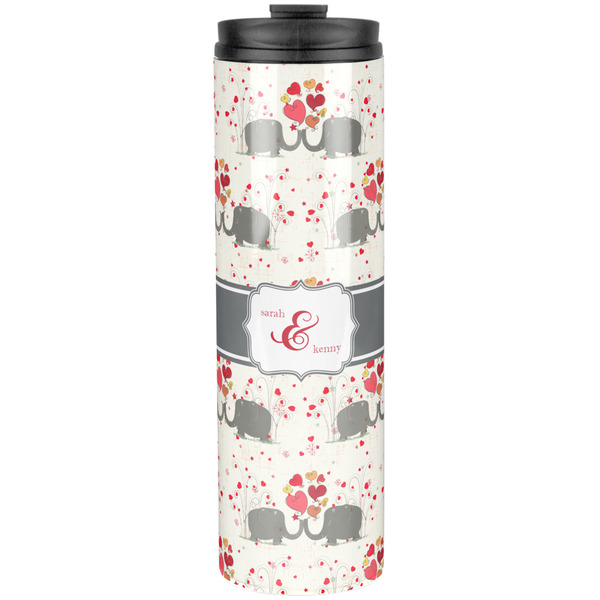 Elephants in Love Stainless Steel Tumbler 20 Oz - Front