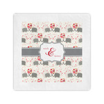 Elephants in Love Cocktail Napkins (Personalized)