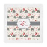 Elephants in Love Decorative Paper Napkins (Personalized)