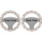 Elephants in Love Steering Wheel Cover- Front and Back