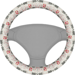 Elephants in Love Steering Wheel Cover