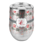 Elephants in Love Stemless Wine Tumbler - Full Print (Personalized)