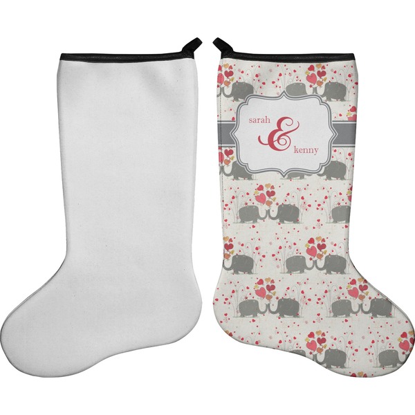 Elephants in Love Stocking - Single-Sided - Approval