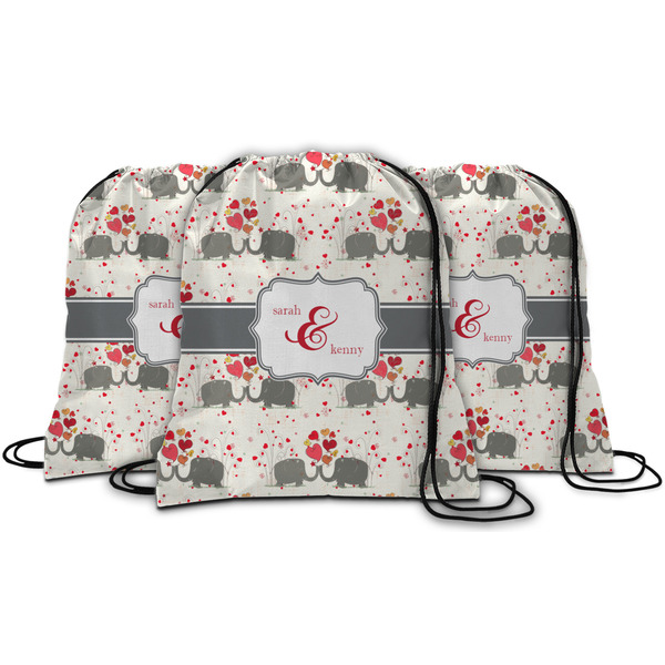 Elephants in Love String Backpack - MAIN