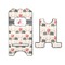 Elephants in Love Stylized Phone Stand - Front & Back - Large