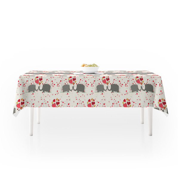 Elephants in Love Tablecloths (58"x102") - MAIN