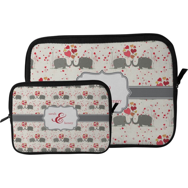 Elephants in Love Tablet Sleeve (Size Comparison)