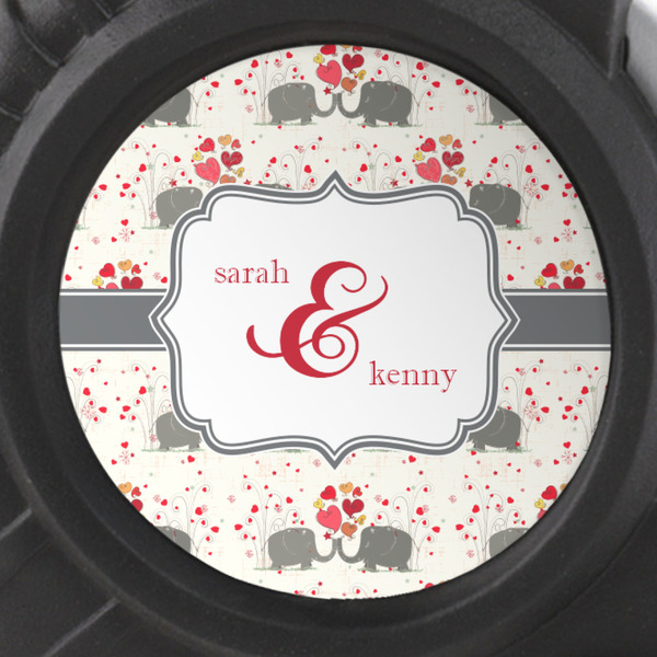 Elephants in Love Tape Measure - 25ft - detail