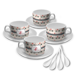 Elephants in Love Tea Cup - Set of 4 (Personalized)