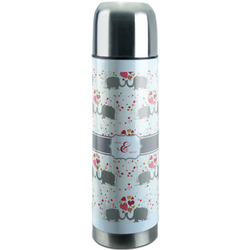 Elephants in Love Stainless Steel Thermos (Personalized)