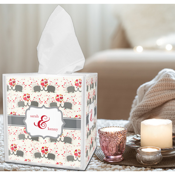 Elephants in Love Tissue Box - LIFESTYLE