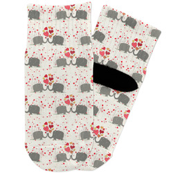 Elephants in Love Toddler Ankle Socks (Personalized)