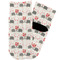 Elephants in Love Toddler Ankle Socks - Single Pair - Front and Back