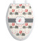 Elephants in Love Toilet Seat Decal - Elongated (Personalized)