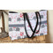 Elephants in Love Tote w/Black Handles - Lifestyle View