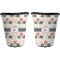 Elephants in Love Trash Can Black - Front and Back - Apvl