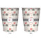 Elephants in Love Trash Can White - Front and Back - Apvl