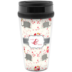 Elephants in Love Acrylic Travel Mug without Handle (Personalized)