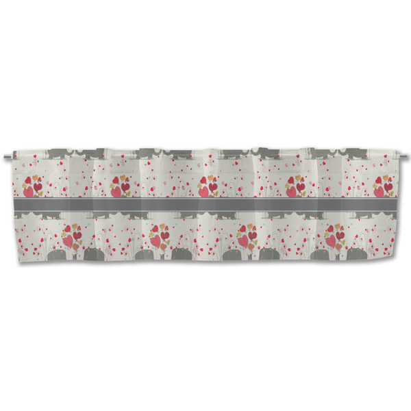 Elephants in Love Valance - Front