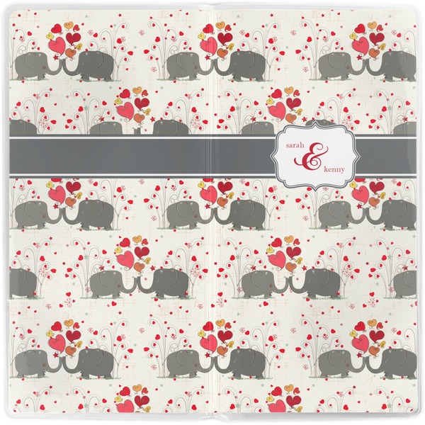 Elephants in Love Vinyl Document Wallet - Apvl