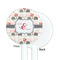 Elephants in Love White Plastic 5.5" Stir Stick - Single Sided - Round - Front & Back