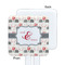 Elephants in Love White Plastic Stir Stick - Single Sided - Square - Approval