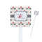 Elephants in Love Square Plastic Stir Sticks (Personalized)