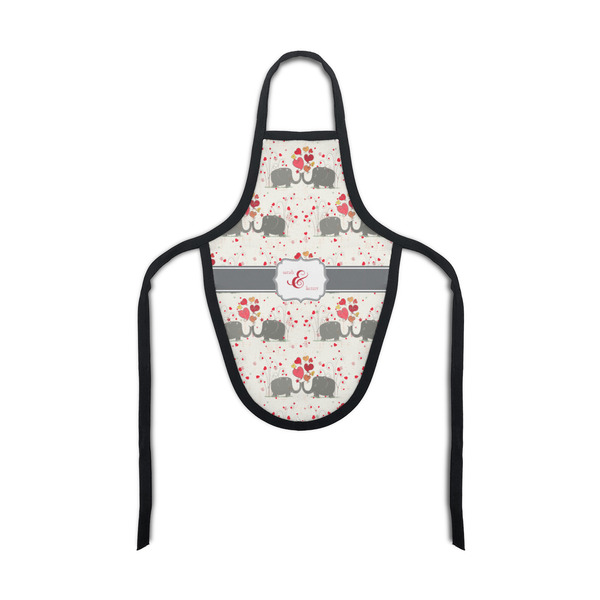 Custom Elephants in Love Bottle Apron (Personalized)