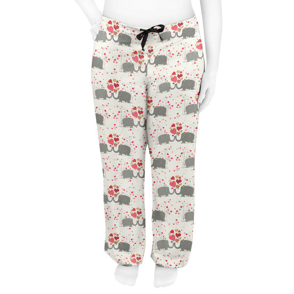 Elephants in Love Women's Pj on model - Front