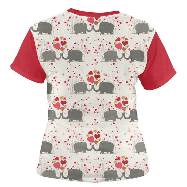 Elephants in Love Women's T-shirt Back