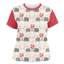 Elephants in Love Women's Crew T-Shirt