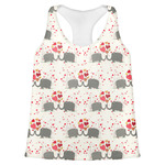 Elephants in Love Womens Racerback Tank Top - 2X Large