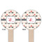Elephants in Love Wooden 6" Food Pick - Round - Double Sided - Front & Back