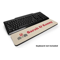 Elephants in Love Keyboard Wrist Rest (Personalized)