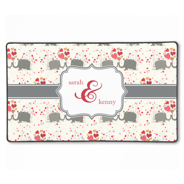 Custom Elephants in Love XXL Gaming Mouse Pad - 24" x 14" (Personalized)