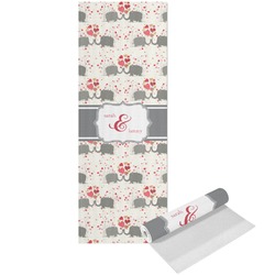 Elephants in Love Yoga Mat - Printed Front (Personalized)