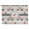Elephants in Love Zipper Pouch - Large - 12.5"x8.5" (Personalized)