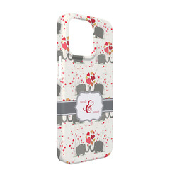 Elephants in Love iPhone Case - Plastic - iPhone 13 Pro (Personalized)