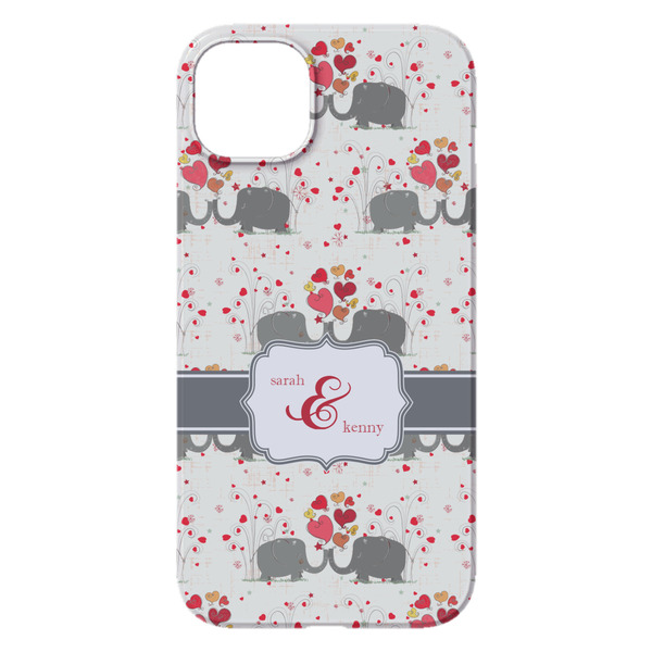 Elephants in Love iPhone 14 Pro Max Case - Back