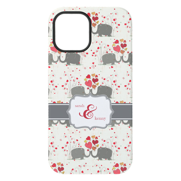 Elephants in Love iPhone 15 Pro Max Tough Case - Back