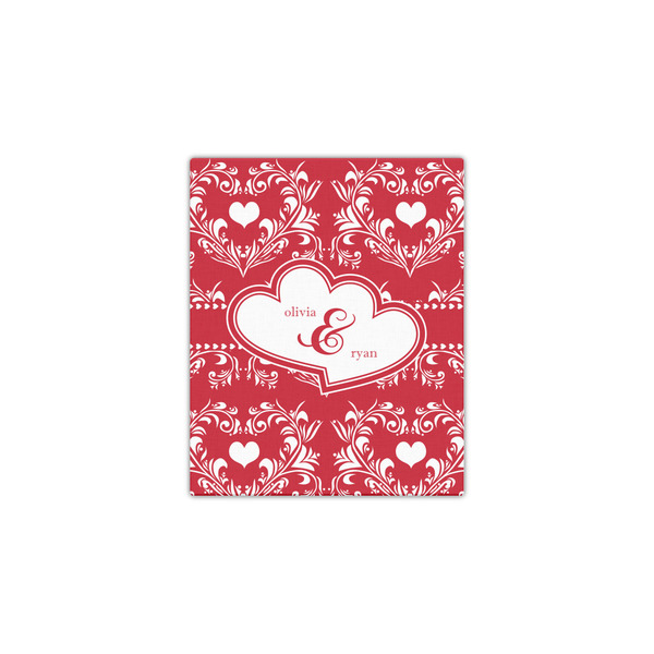 Heart Damask 11x14 - Canvas Print - Front View