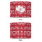 Heart Damask 12" Drum Lampshade - APPROVAL (Fabric)