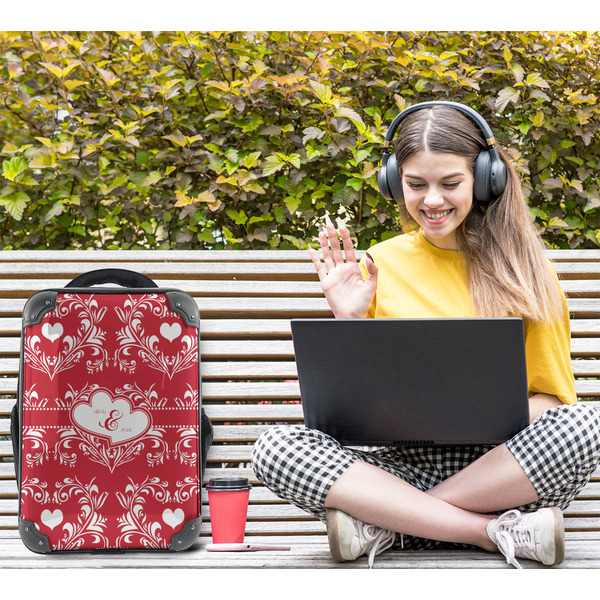 Heart Damask 15" Backpack - LIFESTYLE