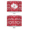 Heart Damask 16" Drum Lampshade - APPROVAL (Poly Film)