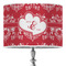 Heart Damask 16" Drum Lampshade - ON STAND (Poly Film)