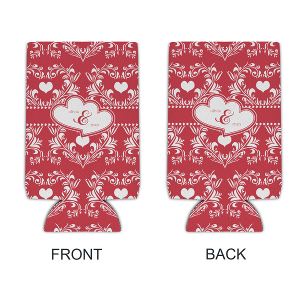 Heart Damask 16oz Can Sleeve - APPROVAL