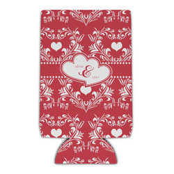 Heart Damask Can Cooler (Personalized)