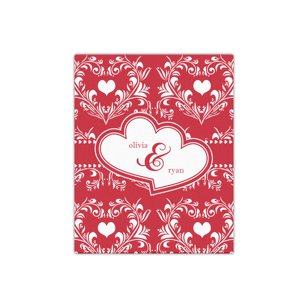 Heart Damask 16x20 - Canvas Print - Front View