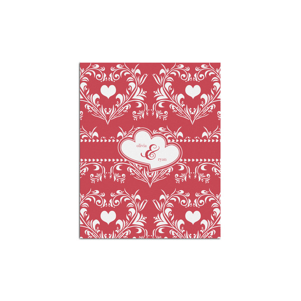 Custom Heart Damask Posters - Matte - 16x20 (Personalized)